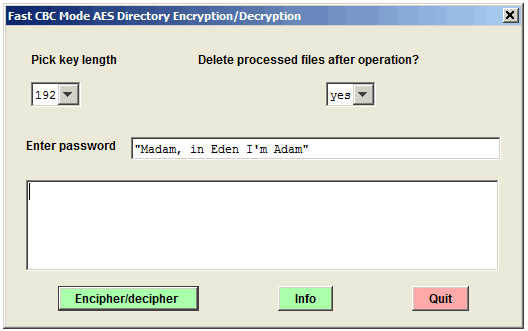 Encrpyting A File With Aes With A Pre Generated Key